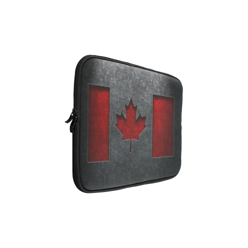 Canadian Flag Stone Texture Custom Laptop Sleeve 15''
