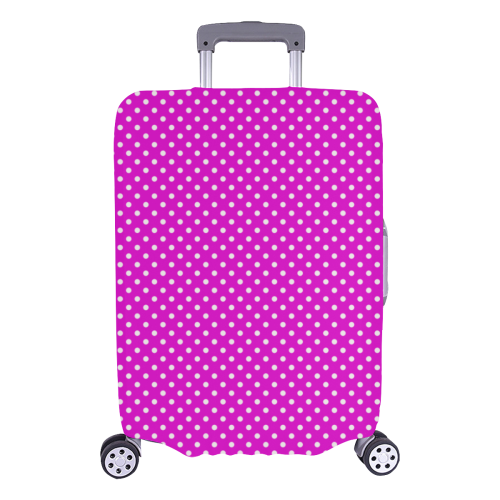 Pink polka dots Luggage Cover/Large 26"-28"