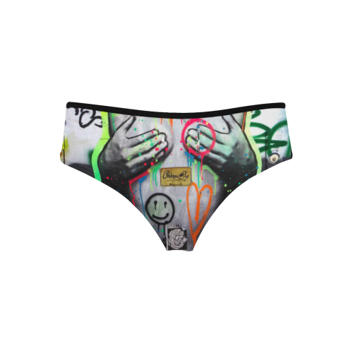 Private_Graffitti Women's Hipster Panties (Model L33)