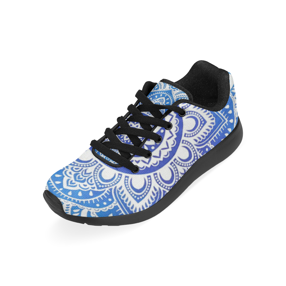 MANDALA LOTUS FLOWER Kid's Running Shoes (Model 020)