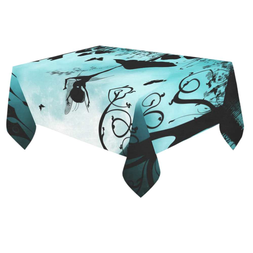 Dancing in the night Cotton Linen Tablecloth 60"x 84"