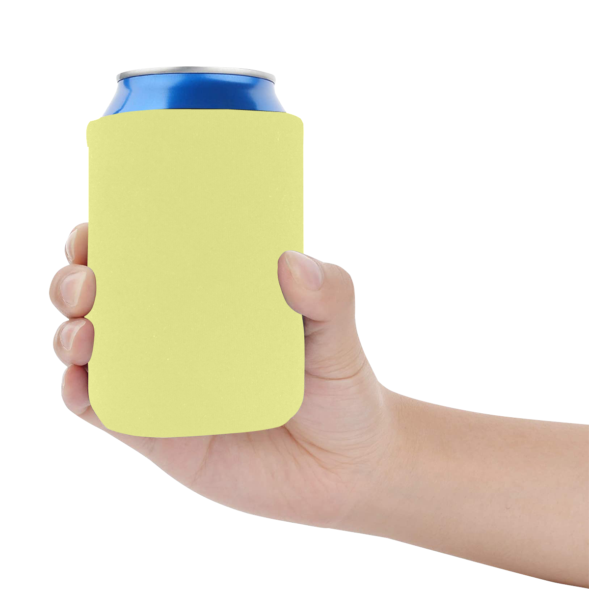 color canary yellow Neoprene Can Cooler 4" x 2.7" dia.