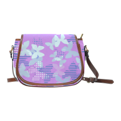 Colorful Butterflies ZFZ Saddle Bag/Large (Model 1649)