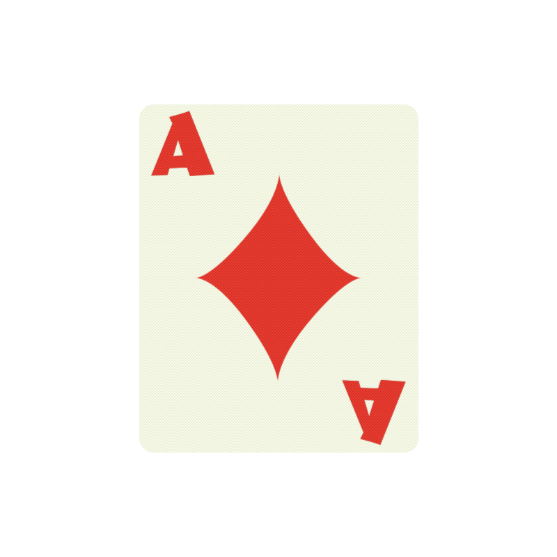 Playing Card Ace of Diamonds Rectangle Mousepad