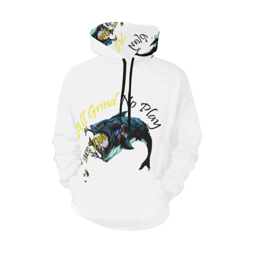 AGNP SHARK HOODIE All Over Print Hoodie for Men (USA Size) (Model H13)