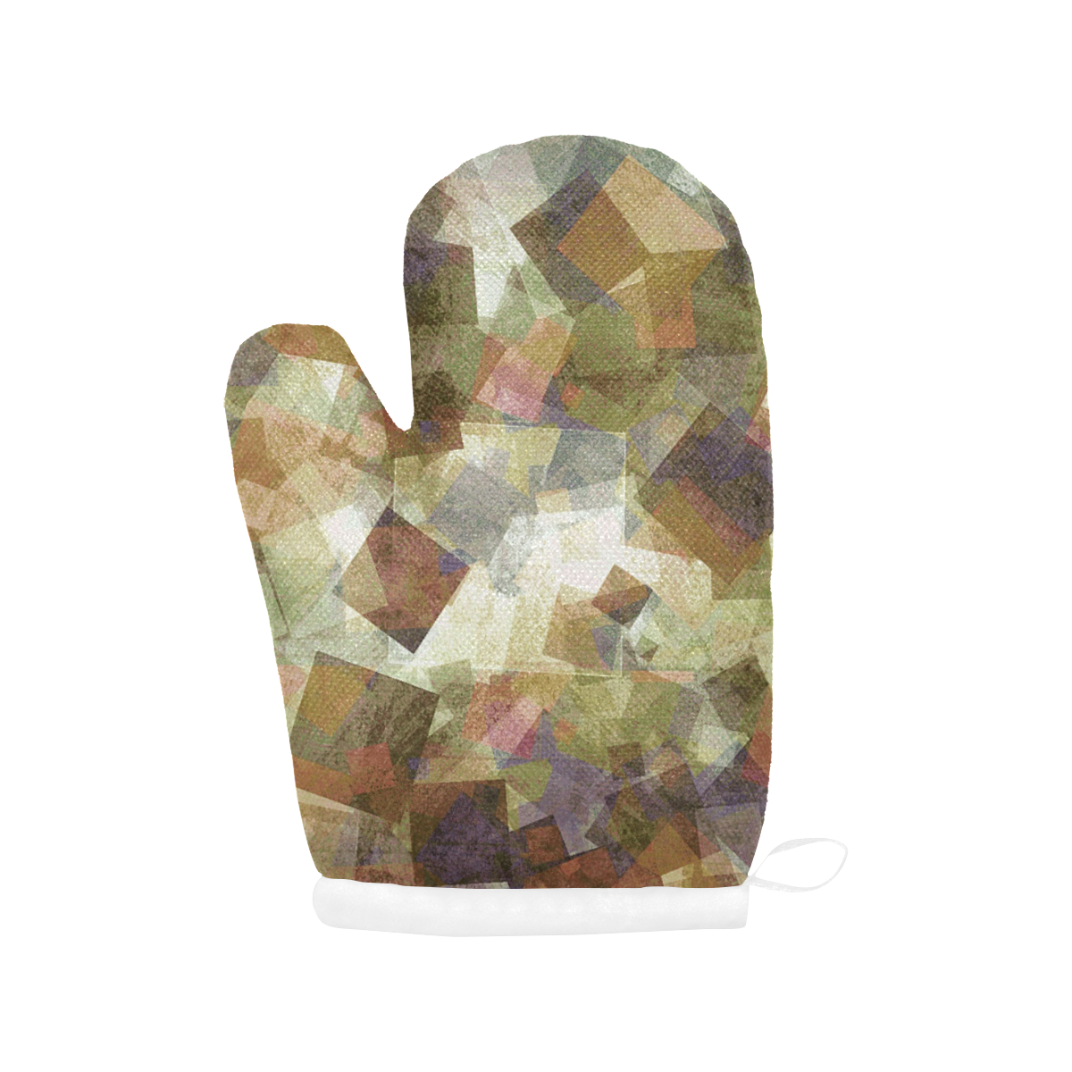 abstract squares Oven Mitt (Two Pieces)