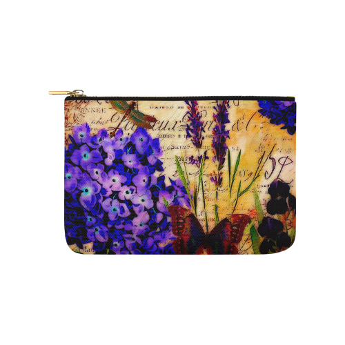 Bright botanical Carry-All Pouch 9.5''x6''