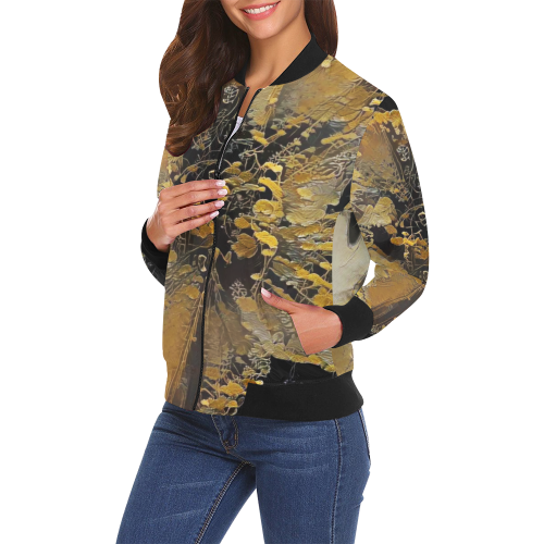 a single beauty 112b2 All Over Print Bomber Jacket for Women (Model H19)
