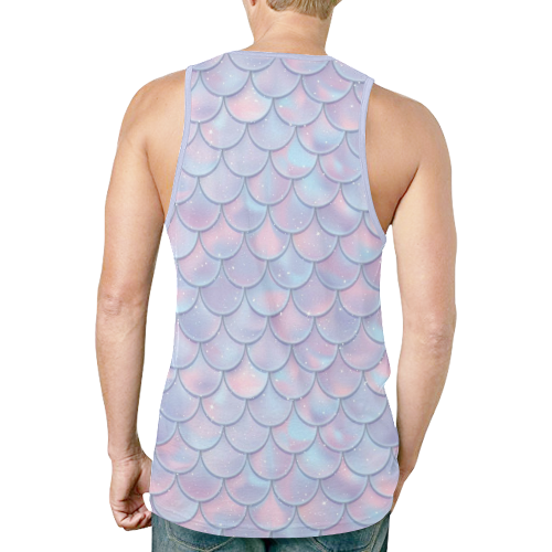 Mermaid Scales New All Over Print Tank Top for Men (Model T46)