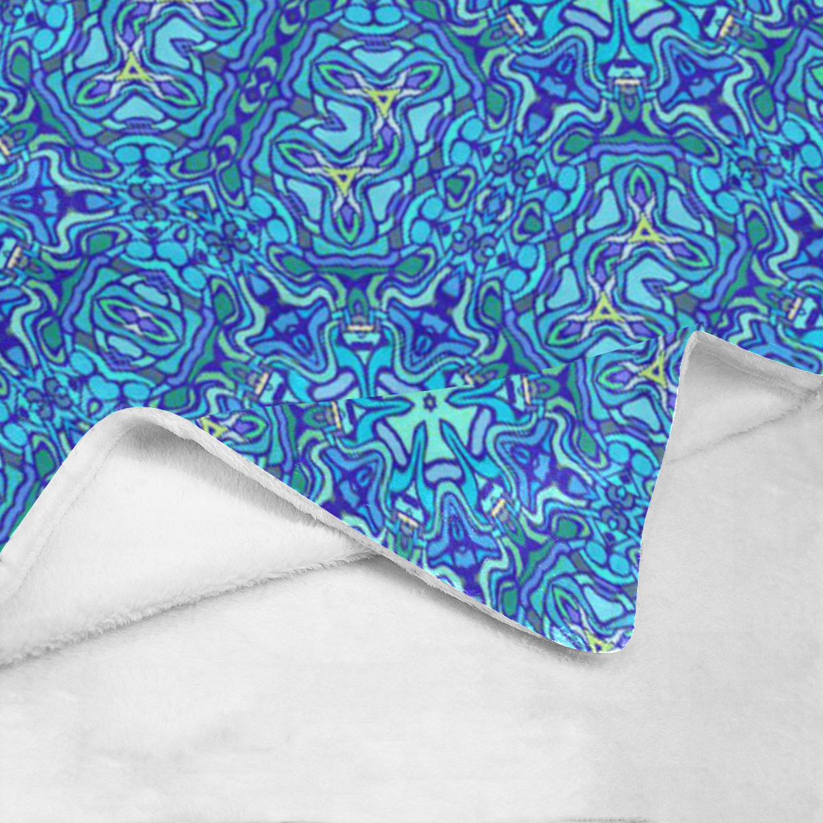 Oriental Pattern 02B by FeelGood Ultra-Soft Micro Fleece Blanket 70''x80''