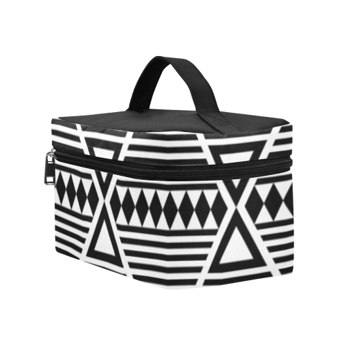 Black Aztec Tribal Lunch Bag/Large (Model 1658)