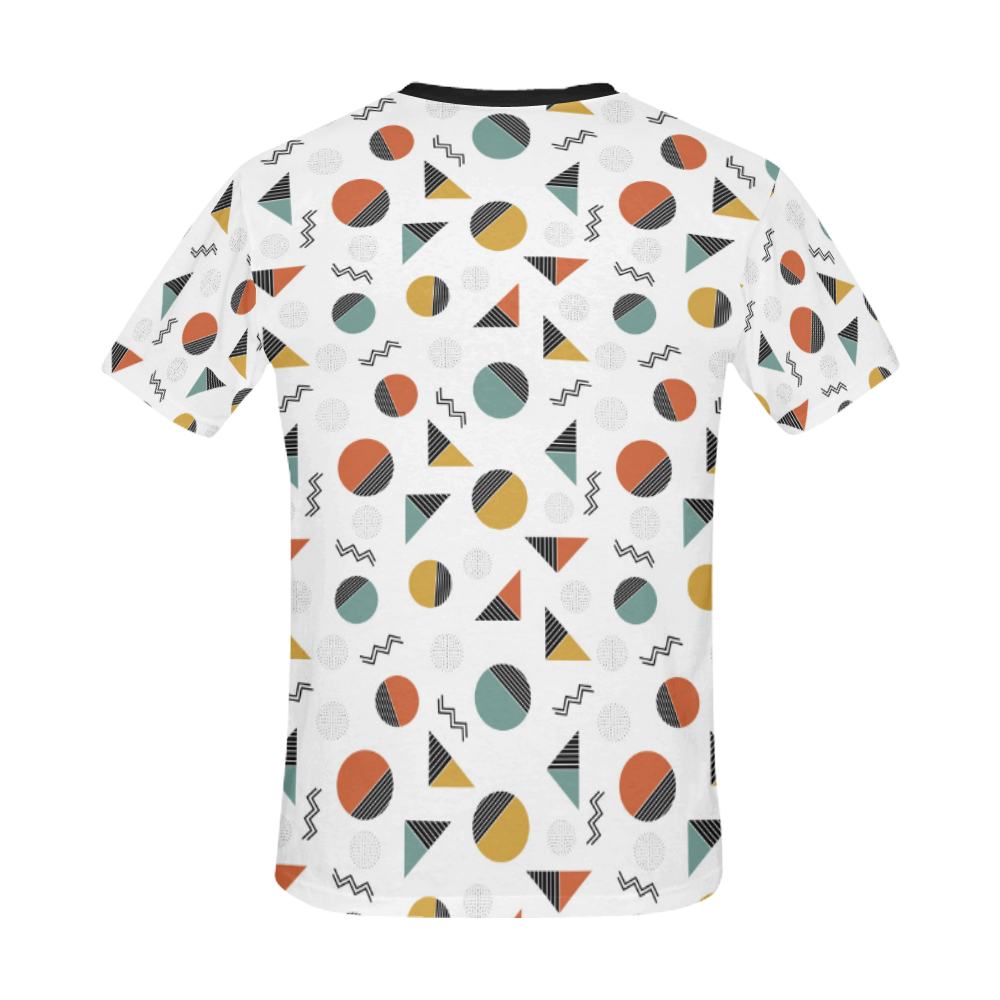 Geo Cutting Shapes All Over Print T-Shirt for Men/Large Size (USA Size) Model T40)