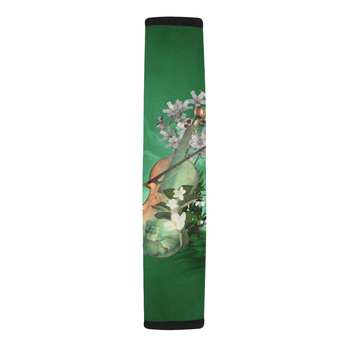 Violin with flowers Car Seat Belt Cover 7''x12.6''