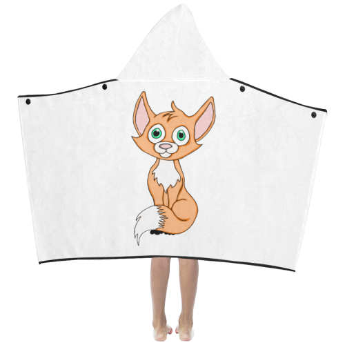 Foxy Roxy White Kids' Hooded Bath Towels