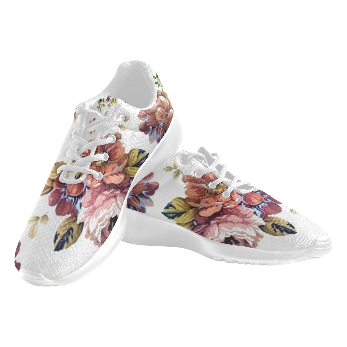 Roses Women's Athletic Shoes (Model 0200)