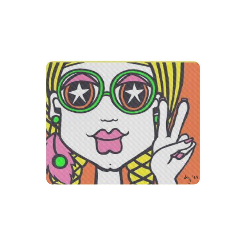 Hippie Chic Rectangle Mousepad