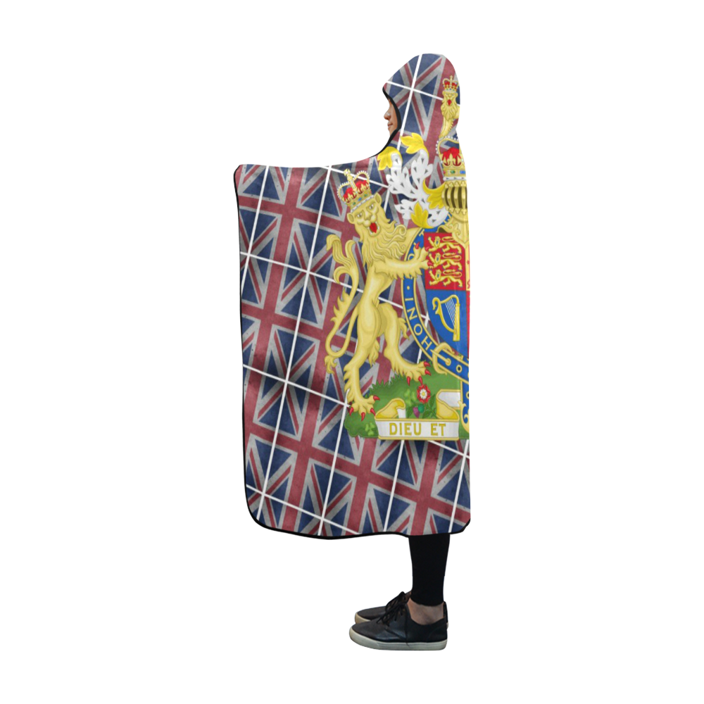 GREAT BRITAIN COA Hooded Blanket 60''x50''