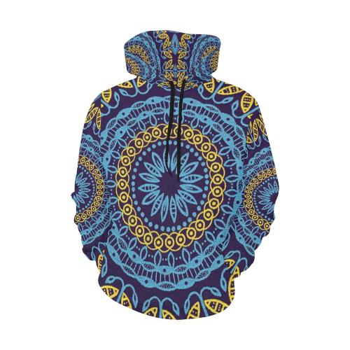 MANDALA PLANETS ALIGN All Over Print Hoodie for Women (USA Size) (Model H13)