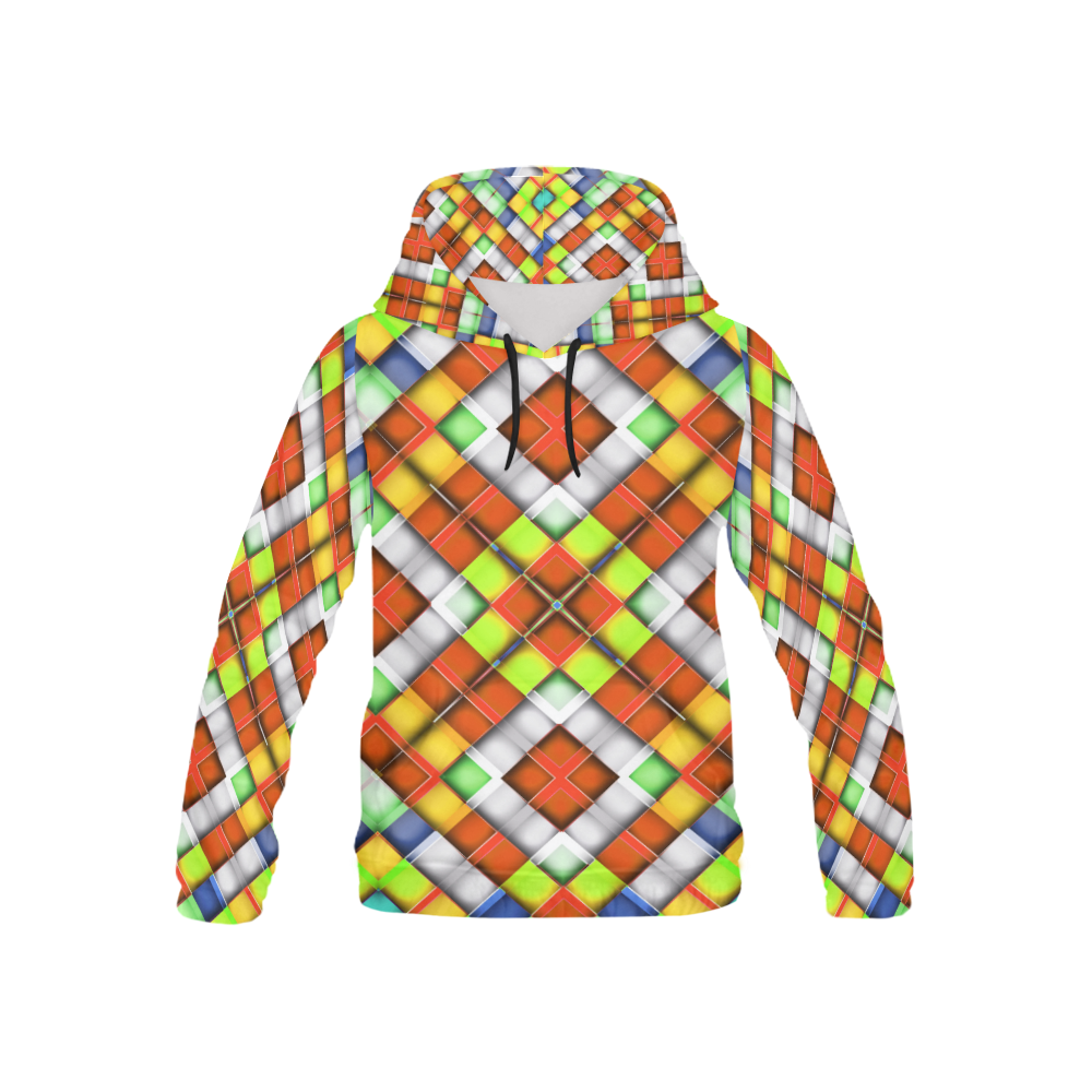 colorful geometric pattern All Over Print Hoodie for Kid (USA Size) (Model H13)