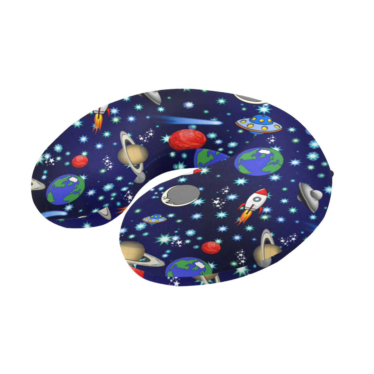 Galaxy Universe - Planets,Stars,Comets,Rockets U-Shape Travel Pillow