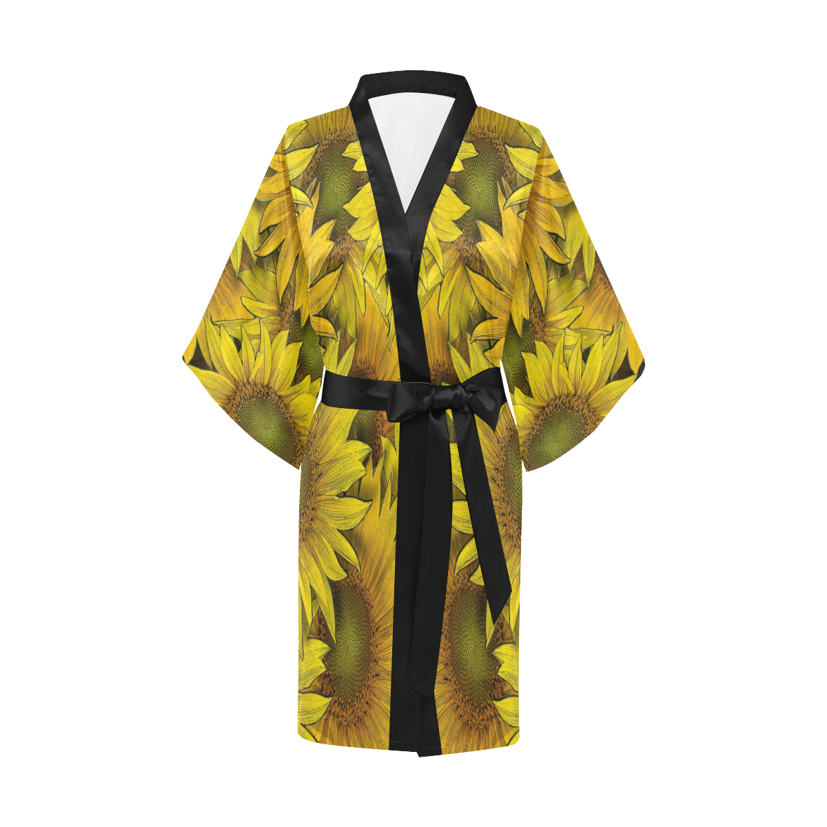 Surreal Sunflowers Kimono Robe