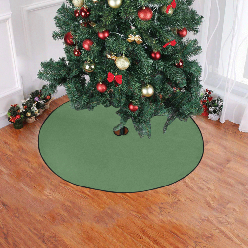 color artichoke green Christmas Tree Skirt 47" x 47"