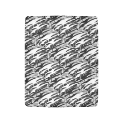 Alien Troops - Black & White Ultra-Soft Micro Fleece Blanket 40"x50"