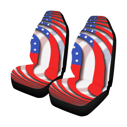 Flag of United States of America Car Seat Covers (Set of 2)