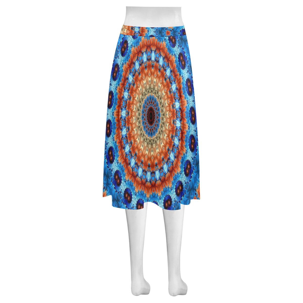 Kaleidoscope Mnemosyne Women's Crepe Skirt (Model D16)