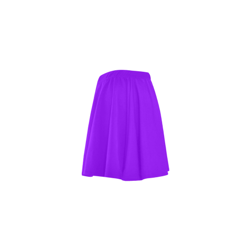 color electric violet Mini Skating Skirt (Model D36)
