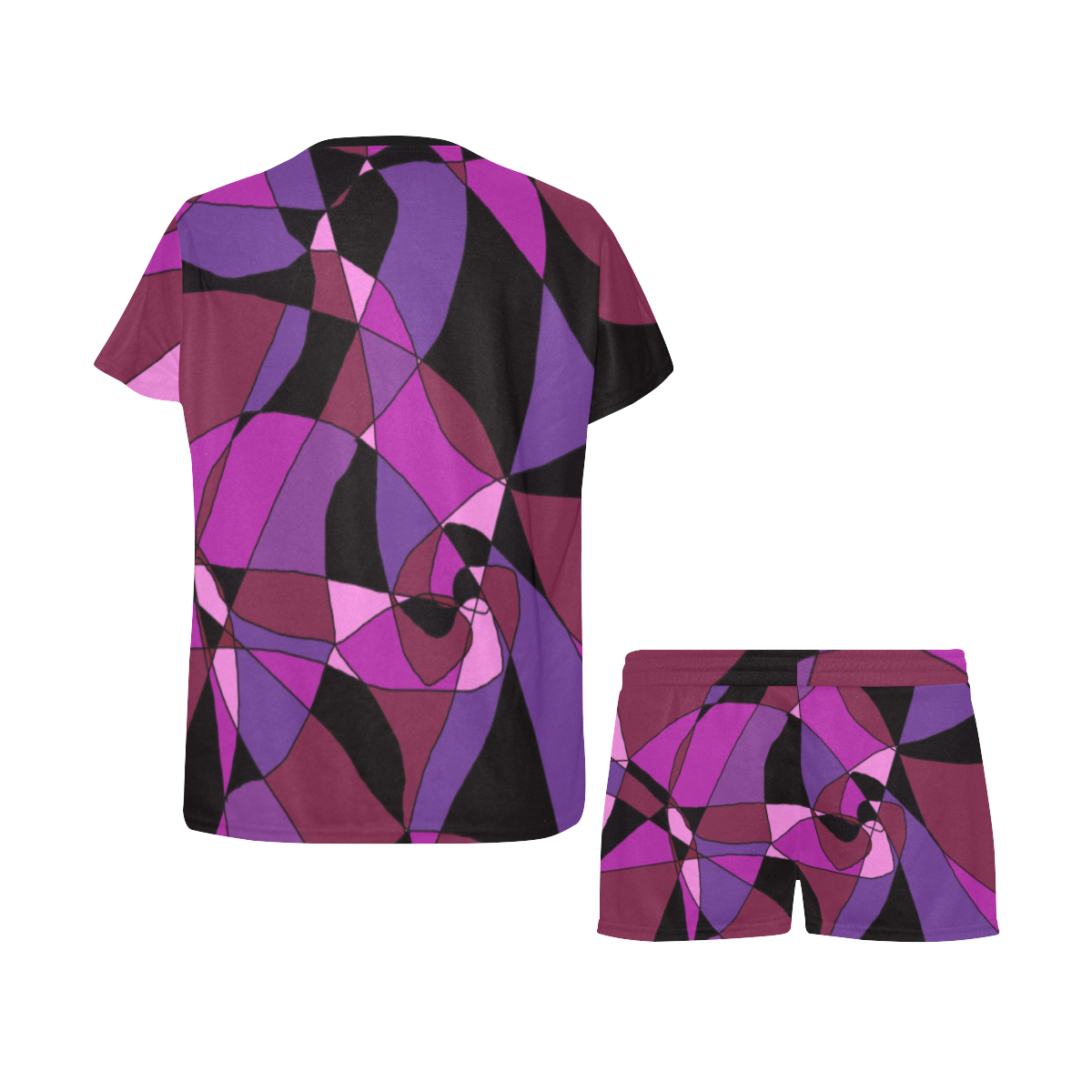 Abstract Design #6 Women's Short Pajama Set