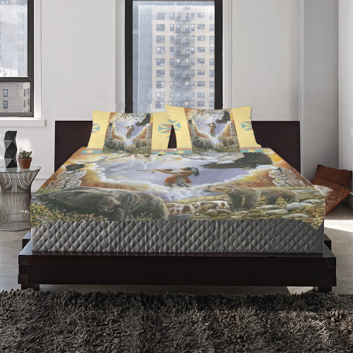 One With Nature Peace Pipe 3-Piece Bedding Set