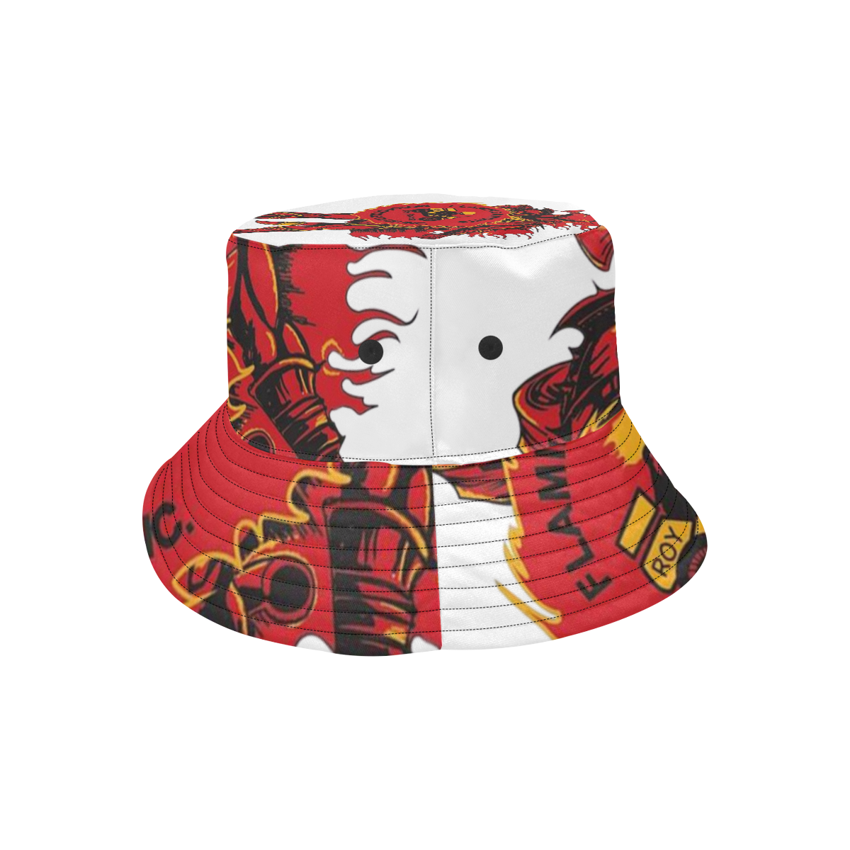 Knight White bucket Hat All Over Print Bucket Hat for Men