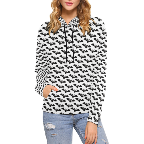 45sw All Over Print Hoodie for Women (USA Size) (Model H13)