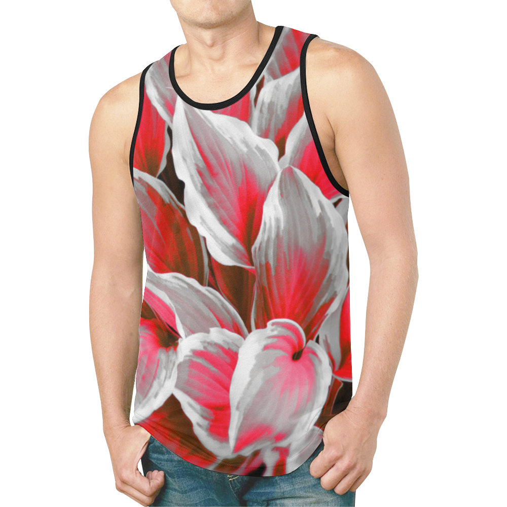 leafs_abstract 09 New All Over Print Tank Top for Men (Model T46)