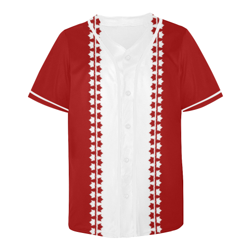 Classic Canada Baseball Shirts All Over Print Baseball Jersey for Men (Model T50)
