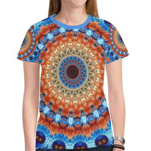 Kaleidoscope New All Over Print T-shirt for Women (Model T45)