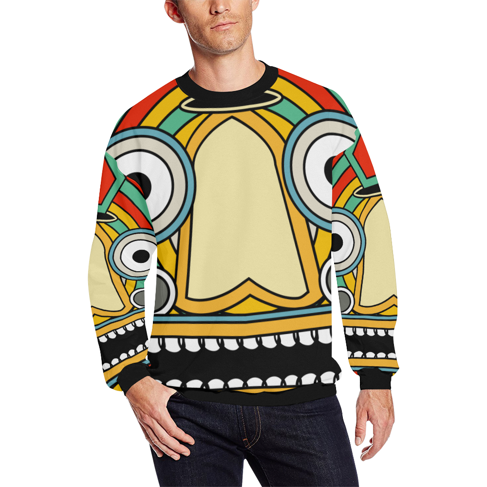 indian tribal All Over Print Crewneck Sweatshirt for Men/Large (Model H18)