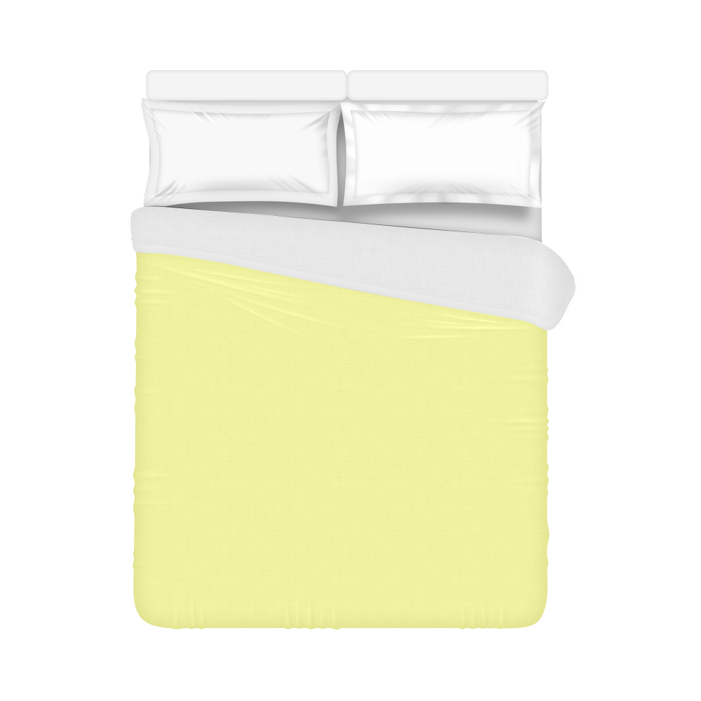 color canary yellow Duvet Cover 86"x70" ( All-over-print)