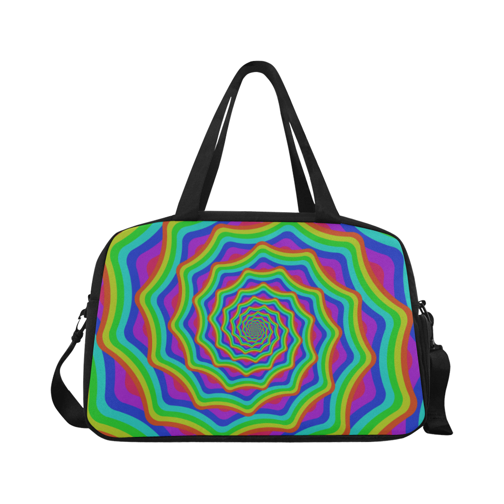 Spiral rainbow Fitness Handbag (Model 1671)