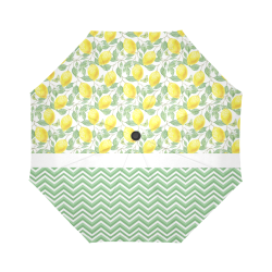 Lemons With Chevron Auto-Foldable Umbrella (Model U04)