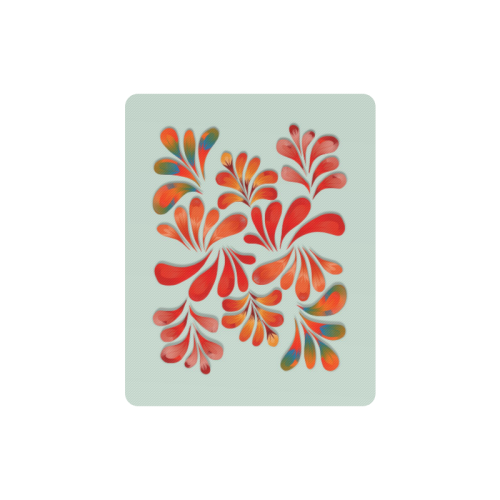 Red Floral Dance Pattern Rectangle Mousepad