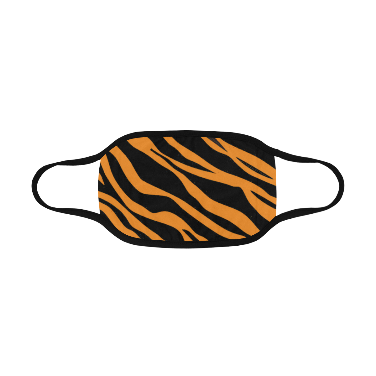 Orange Zebra Stripes Mouth Mask