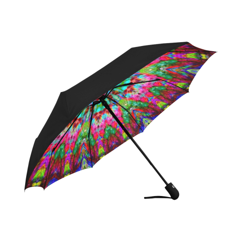 Green Crochet Anti-UV Auto-Foldable Umbrella (Underside Printing) (U06)