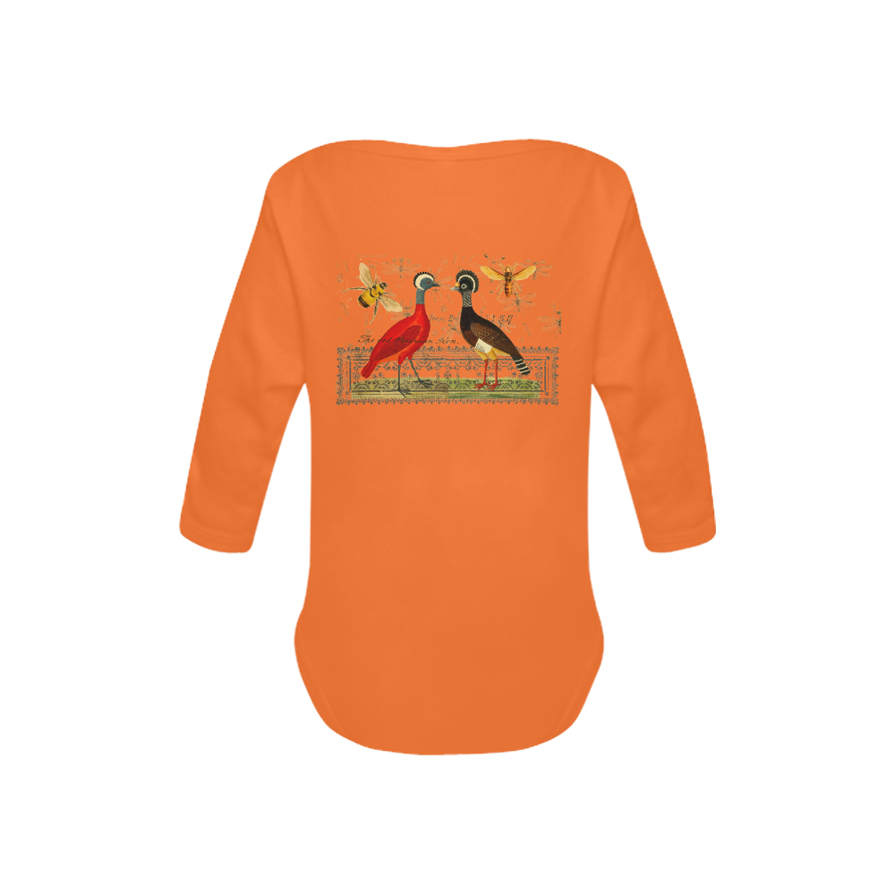 Hens And Bees Baby Powder Organic Long Sleeve One Piece (Model T27)