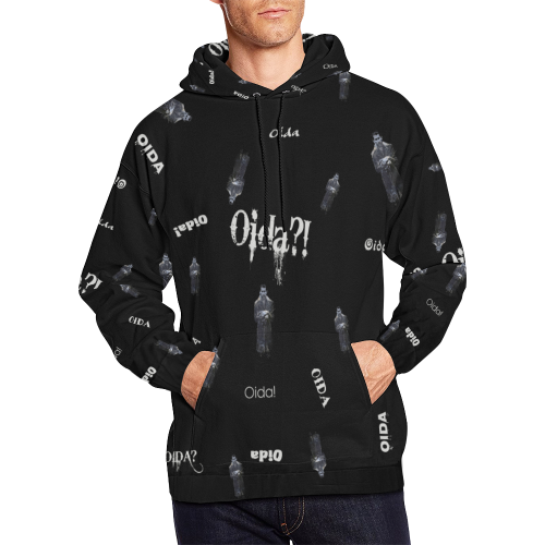 Oida All Over Print Hoodie for Men/Large Size (USA Size) (Model H13)