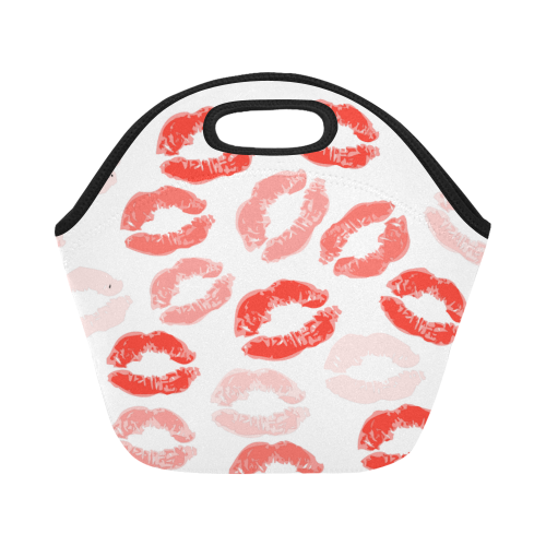 Blowing Kisses Neoprene Lunch Bag/Small (Model 1669)