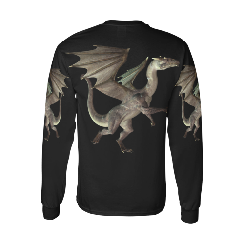 3D_Dragon_Clipart Men's All Over Print Long Sleeve T-shirt (Model T51)