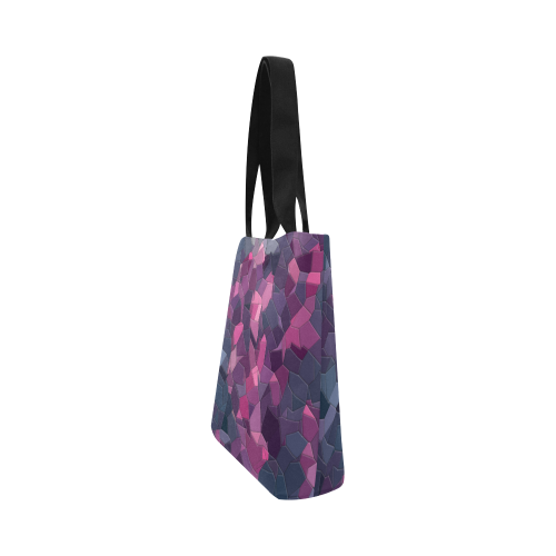 purple pink magenta mosaic #purple Canvas Tote Bag (Model 1657)