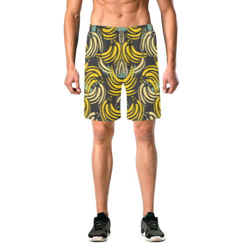 banana Men's All Over Print Elastic Beach Shorts (Model L20)